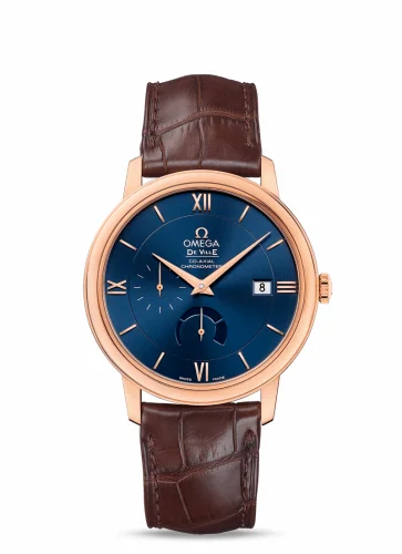 Omega De Ville Prestige Co-Axial 39.5 Power Reserve Red Gold / Blue 424.53.40.21.03.002 (42453402103002)